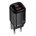 Usams USAMS Ładowarka sieciowa 1x USB-C + 1x USB T46 33W (only head) PD3.0 + QC3.0 Fast Charging czarny/black CC152TC01 (US-CC152)