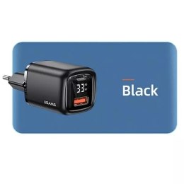 Usams USAMS Ładowarka sieciowa 1x USB-C + 1x USB T46 33W (only head) PD3.0 + QC3.0 Fast Charging czarny/black CC152TC01 (US-CC152)