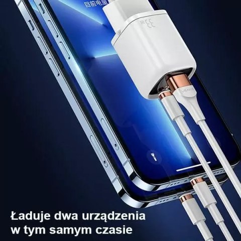 Usams USAMS Ładowarka sieciowa 1x USB-C + 1x USB T46 33W (only head) PD3.0 + QC3.0 Fast Charging czarny/black CC152TC01 (US-CC152) Usams USAMS Ładowarka sieciowa 1x USB-C + 1x USB T46 33W (only head) PD3.0 + QC3.0 Fast Charging czarny/black CC152TC01 (US-CC152)