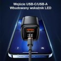 Usams USAMS Ładowarka sieciowa 1x USB-C + 1x USB T46 33W (only head) PD3.0 + QC3.0 Fast Charging czarny/black CC152TC01 (US-CC152)
