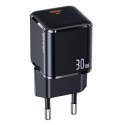 Usams USAMS Ładowarka sieciowa 1xUSB-C T45 mini 30W (only head) PD3.0 Fast Charging czarny/black CC148TC01 (US-CC148)