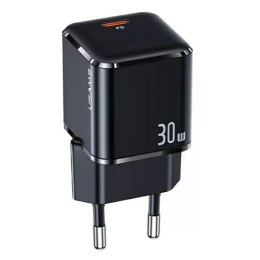 Usams USAMS Ładowarka sieciowa 1xUSB-C T45 mini 30W (only head) PD3.0 Fast Charging czarny/black CC148TC01 (US-CC148)