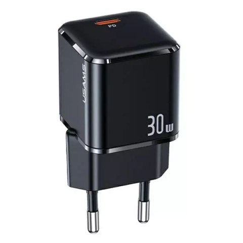 Usams USAMS Ładowarka sieciowa 1xUSB-C T45 mini 30W (only head) PD3.0 Fast Charging czarny/black CC148TC01 (US-CC148) Usams USAMS Ładowarka sieciowa 1xUSB-C T45 mini 30W (only head) PD3.0 Fast Charging czarny/black CC148TC01 (US-CC148)