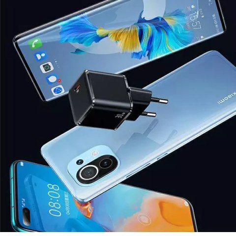 Usams USAMS Ładowarka sieciowa 1xUSB-C T45 mini 30W (only head) PD3.0 Fast Charging czarny/black CC148TC01 (US-CC148) Usams USAMS Ładowarka sieciowa 1xUSB-C T45 mini 30W (only head) PD3.0 Fast Charging czarny/black CC148TC01 (US-CC148)