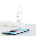 Usams USAMS Ładowarka sieciowa 1x USB T21 micro USB biały/white 2,1A Fast Charging T21OCMC01