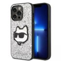 Karl Lagerfeld Etui Karl Lagerfeld KLHCP14XG2CPS do iPhone 14 Pro Max 6,7" hardcase Glitter Choupette Patch srebrny/silver