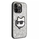 Karl Lagerfeld Etui Karl Lagerfeld KLHCP14XG2CPS do iPhone 14 Pro Max 6,7" hardcase Glitter Choupette Patch srebrny/silver