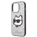 Karl Lagerfeld Etui Karl Lagerfeld KLHCP14XG2CPS do iPhone 14 Pro Max 6,7" hardcase Glitter Choupette Patch srebrny/silver