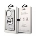 Karl Lagerfeld Etui Karl Lagerfeld KLHCP14XG2CPS do iPhone 14 Pro Max 6,7" hardcase Glitter Choupette Patch srebrny/silver