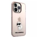 Karl Lagerfeld Etui Karl Lagerfeld KLHCP14XHNCHTCP do iPhone 14 Pro Max 6,7" hardcase Ikonik Choupette różowy/pink