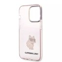 Karl Lagerfeld Etui Karl Lagerfeld KLHCP14XHNCHTCP do iPhone 14 Pro Max 6,7" hardcase Ikonik Choupette różowy/pink