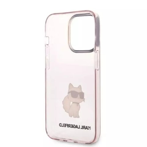 Karl Lagerfeld Etui Karl Lagerfeld KLHCP14XHNCHTCP do iPhone 14 Pro Max 6,7" hardcase Ikonik Choupette różowy/pink Karl Lagerfeld Etui Karl Lagerfeld KLHCP14XHNCHTCP do iPhone 14 Pro Max 6,7" hardcase Ikonik Choupette różowy/pink