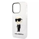 Karl Lagerfeld Etui Karl Lagerfeld KLHCP14XHNIKTCT do iPhone 14 Pro Max 6,7" hardcase Ikonik Karl Lagerfeld transparent