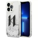 Karl Lagerfeld Etui Karl Lagerfeld KLHCP14XLBKLCS do iPhone 14 Pro Max 6,7" hardcase Liquid Glitter Big KL srebrny/silver