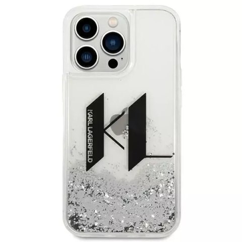 Karl Lagerfeld Etui Karl Lagerfeld KLHCP14XLBKLCS do iPhone 14 Pro Max 6,7" hardcase Liquid Glitter Big KL srebrny/silver Karl Lagerfeld Etui Karl Lagerfeld KLHCP14XLBKLCS do iPhone 14 Pro Max 6,7" hardcase Liquid Glitter Big KL srebrny/silver