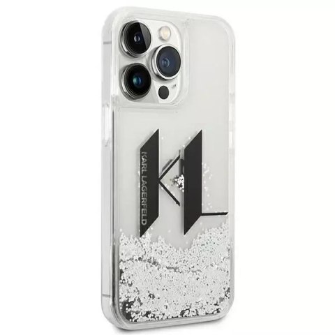 Karl Lagerfeld Etui Karl Lagerfeld KLHCP14XLBKLCS do iPhone 14 Pro Max 6,7" hardcase Liquid Glitter Big KL srebrny/silver Karl Lagerfeld Etui Karl Lagerfeld KLHCP14XLBKLCS do iPhone 14 Pro Max 6,7" hardcase Liquid Glitter Big KL srebrny/silver