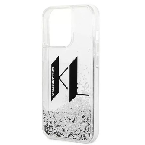 Karl Lagerfeld Etui Karl Lagerfeld KLHCP14XLBKLCS do iPhone 14 Pro Max 6,7" hardcase Liquid Glitter Big KL srebrny/silver Karl Lagerfeld Etui Karl Lagerfeld KLHCP14XLBKLCS do iPhone 14 Pro Max 6,7" hardcase Liquid Glitter Big KL srebrny/silver