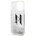 Karl Lagerfeld Etui Karl Lagerfeld KLHCP14XLBKLCS do iPhone 14 Pro Max 6,7" hardcase Liquid Glitter Big KL srebrny/silver