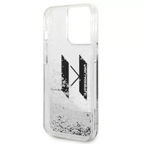 Karl Lagerfeld Etui Karl Lagerfeld KLHCP14XLBKLCS do iPhone 14 Pro Max 6,7" hardcase Liquid Glitter Big KL srebrny/silver Karl Lagerfeld Etui Karl Lagerfeld KLHCP14XLBKLCS do iPhone 14 Pro Max 6,7" hardcase Liquid Glitter Big KL srebrny/silver