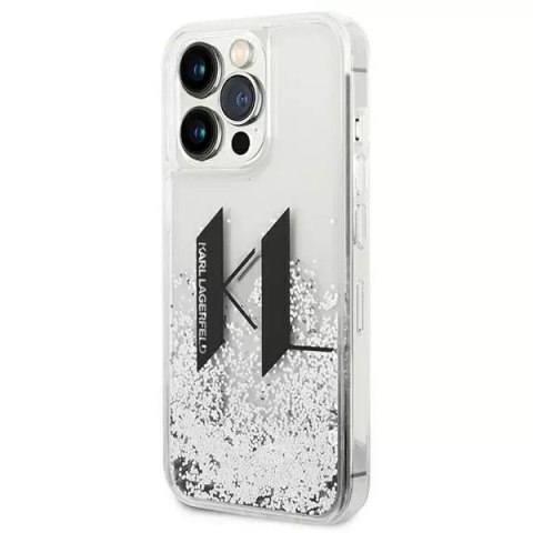 Karl Lagerfeld Etui Karl Lagerfeld KLHCP14XLBKLCS do iPhone 14 Pro Max 6,7" hardcase Liquid Glitter Big KL srebrny/silver Karl Lagerfeld Etui Karl Lagerfeld KLHCP14XLBKLCS do iPhone 14 Pro Max 6,7" hardcase Liquid Glitter Big KL srebrny/silver