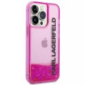 Karl Lagerfeld Etui Karl Lagerfeld KLHCP14XLCKVF do iPhone 14 Pro Max 6,7" hardcase Liquid Glitter Elong różowy/pink