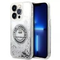 Karl Lagerfeld Etui Karl Lagerfeld KLHCP14XLCRSGRS do iPhone 14 Pro Max 6,7" hardcase Liquid Glitter RSG srebrny/silver