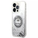 Karl Lagerfeld Etui Karl Lagerfeld KLHCP14XLCRSGRS do iPhone 14 Pro Max 6,7" hardcase Liquid Glitter RSG srebrny/silver