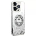 Karl Lagerfeld Etui Karl Lagerfeld KLHCP14XLCRSGRS do iPhone 14 Pro Max 6,7" hardcase Liquid Glitter RSG srebrny/silver