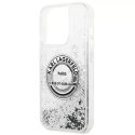 Karl Lagerfeld Etui Karl Lagerfeld KLHCP14XLCRSGRS do iPhone 14 Pro Max 6,7" hardcase Liquid Glitter RSG srebrny/silver
