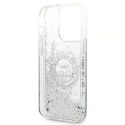 Karl Lagerfeld Etui Karl Lagerfeld KLHCP14XLCRSGRS do iPhone 14 Pro Max 6,7" hardcase Liquid Glitter RSG srebrny/silver