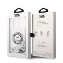 Karl Lagerfeld Etui Karl Lagerfeld KLHCP14XLCRSGRS do iPhone 14 Pro Max 6,7" hardcase Liquid Glitter RSG srebrny/silver
