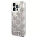 Karl Lagerfeld Etui Karl Lagerfeld KLHCP14XLMNMS do iPhone 14 Pro Max 6,7" hardcase Liquid Glitter Monogram srebrny/silver