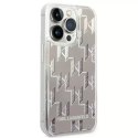 Karl Lagerfeld Etui Karl Lagerfeld KLHCP14XLMNMS do iPhone 14 Pro Max 6,7" hardcase Liquid Glitter Monogram srebrny/silver