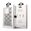 Karl Lagerfeld Etui Karl Lagerfeld KLHCP14XLMNMS do iPhone 14 Pro Max 6,7" hardcase Liquid Glitter Monogram srebrny/silver