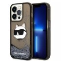 Karl Lagerfeld Etui Karl Lagerfeld KLHCP14XLNCHCK do iPhone 14 Pro Max 6,7" hardcase Glitter Choupette Head czarny/black