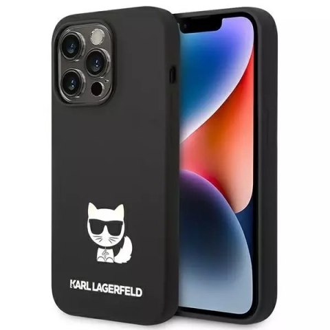 Karl Lagerfeld Etui Karl Lagerfeld KLHCP14XSLCTBK do iPhone 14 Pro Max 6,7" hardcase Silicone Choupette Body czarny/black Karl Lagerfeld Etui Karl Lagerfeld KLHCP14XSLCTBK do iPhone 14 Pro Max 6,7" hardcase Silicone Choupette Body czarny/black