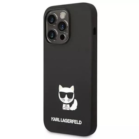 Karl Lagerfeld Etui Karl Lagerfeld KLHCP14XSLCTBK do iPhone 14 Pro Max 6,7" hardcase Silicone Choupette Body czarny/black Karl Lagerfeld Etui Karl Lagerfeld KLHCP14XSLCTBK do iPhone 14 Pro Max 6,7" hardcase Silicone Choupette Body czarny/black