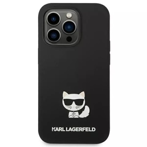 Karl Lagerfeld Etui Karl Lagerfeld KLHCP14XSLCTBK do iPhone 14 Pro Max 6,7" hardcase Silicone Choupette Body czarny/black Karl Lagerfeld Etui Karl Lagerfeld KLHCP14XSLCTBK do iPhone 14 Pro Max 6,7" hardcase Silicone Choupette Body czarny/black
