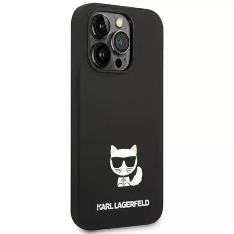 Karl Lagerfeld Etui Karl Lagerfeld KLHCP14XSLCTBK do iPhone 14 Pro Max 6,7" hardcase Silicone Choupette Body czarny/black Karl Lagerfeld Etui Karl Lagerfeld KLHCP14XSLCTBK do iPhone 14 Pro Max 6,7" hardcase Silicone Choupette Body czarny/black