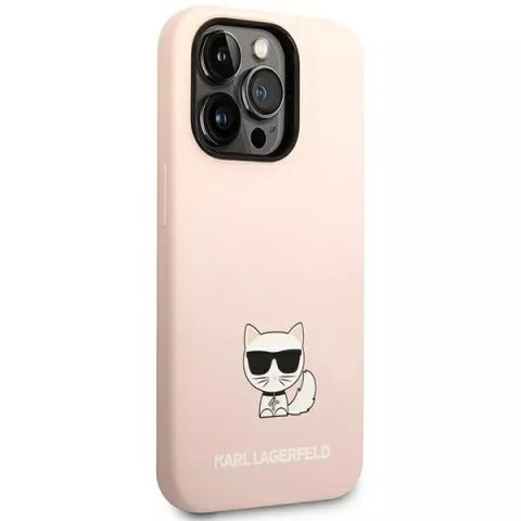 Karl Lagerfeld Etui Karl Lagerfeld KLHCP14XSLCTPI do iPhone 14 Pro Max 6,7" hardcase Silicone Choupette Body jasnoróżowy/light pink Karl Lagerfeld Etui Karl Lagerfeld KLHCP14XSLCTPI do iPhone 14 Pro Max 6,7" hardcase Silicone Choupette Body jasnoróżowy/light pink