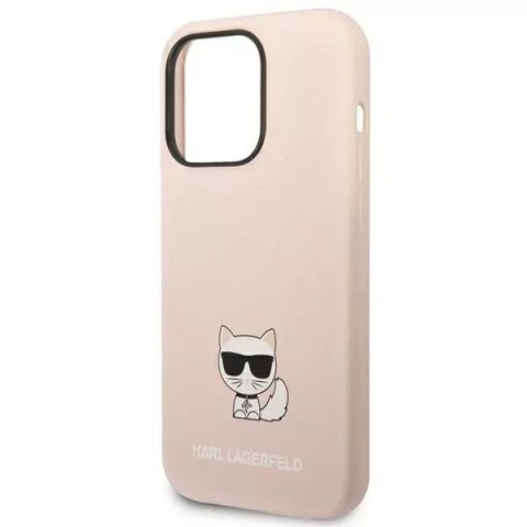 Karl Lagerfeld Etui Karl Lagerfeld KLHCP14XSLCTPI do iPhone 14 Pro Max 6,7" hardcase Silicone Choupette Body jasnoróżowy/light pink Karl Lagerfeld Etui Karl Lagerfeld KLHCP14XSLCTPI do iPhone 14 Pro Max 6,7" hardcase Silicone Choupette Body jasnoróżowy/light pink