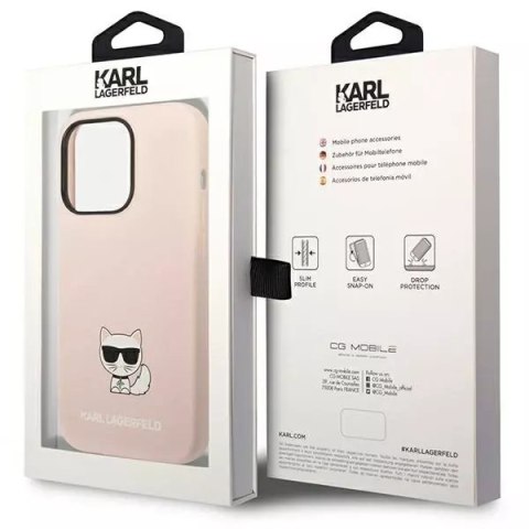Karl Lagerfeld Etui Karl Lagerfeld KLHCP14XSLCTPI do iPhone 14 Pro Max 6,7" hardcase Silicone Choupette Body jasnoróżowy/light pink Karl Lagerfeld Etui Karl Lagerfeld KLHCP14XSLCTPI do iPhone 14 Pro Max 6,7" hardcase Silicone Choupette Body jasnoróżowy/light pink