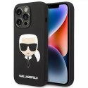 Karl Lagerfeld Etui Karl Lagerfeld KLHCP14XSLKHBK do iPhone 14 Pro Max 6,7" hardcase Silicone Karl`s Head czarny/black