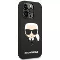 Karl Lagerfeld Etui Karl Lagerfeld KLHCP14XSLKHBK do iPhone 14 Pro Max 6,7" hardcase Silicone Karl`s Head czarny/black