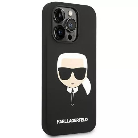 Karl Lagerfeld Etui Karl Lagerfeld KLHCP14XSLKHBK do iPhone 14 Pro Max 6,7" hardcase Silicone Karl`s Head czarny/black Karl Lagerfeld Etui Karl Lagerfeld KLHCP14XSLKHBK do iPhone 14 Pro Max 6,7" hardcase Silicone Karl`s Head czarny/black