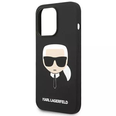 Karl Lagerfeld Etui Karl Lagerfeld KLHCP14XSLKHBK do iPhone 14 Pro Max 6,7" hardcase Silicone Karl`s Head czarny/black Karl Lagerfeld Etui Karl Lagerfeld KLHCP14XSLKHBK do iPhone 14 Pro Max 6,7" hardcase Silicone Karl`s Head czarny/black