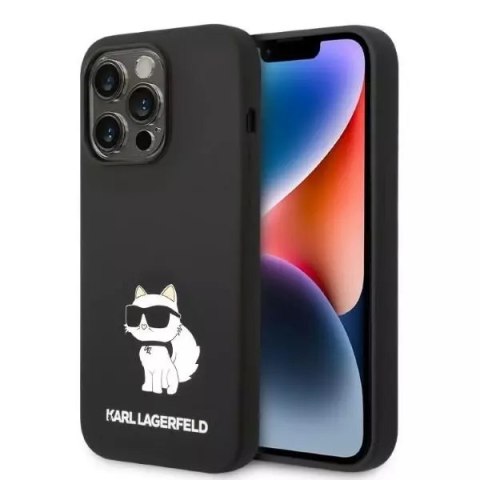 Karl Lagerfeld Etui Karl Lagerfeld KLHCP14XSNCHBCK do iPhone 14 Pro Max 6,7" hardcase Silicone Choupette czarny/black Karl Lagerfeld Etui Karl Lagerfeld KLHCP14XSNCHBCK do iPhone 14 Pro Max 6,7" hardcase Silicone Choupette czarny/black