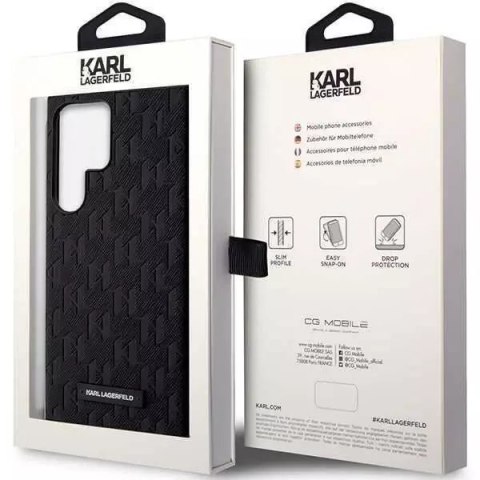 Karl Lagerfeld Karl Lagerfeld KLHCS23LSAKLHPK do Samsung Galaxy S23 Ultra S918 hardcase czarny/black Saffiano Mono Metal Logo Karl Lagerfeld Karl Lagerfeld KLHCS23LSAKLHPK do Samsung Galaxy S23 Ultra S918 hardcase czarny/black Saffiano Mono Metal Logo
