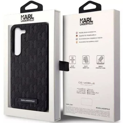 Karl Lagerfeld Karl Lagerfeld KLHCS23SSAKLHPK do Samsung Galaxy S23 S911 hardcase czarny/black Saffiano Mono Metal Logo Karl Lagerfeld Karl Lagerfeld KLHCS23SSAKLHPK do Samsung Galaxy S23 S911 hardcase czarny/black Saffiano Mono Metal Logo