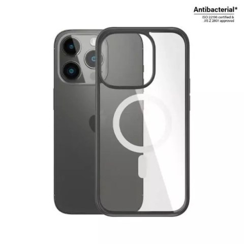 PanzerGlass Etui PanzerGlass ClearCase MagSafe do iPhone 14 Pro 6,1" Antibacterial czarny/black 0414 PanzerGlass Etui PanzerGlass ClearCase MagSafe do iPhone 14 Pro 6,1" Antibacterial czarny/black 0414